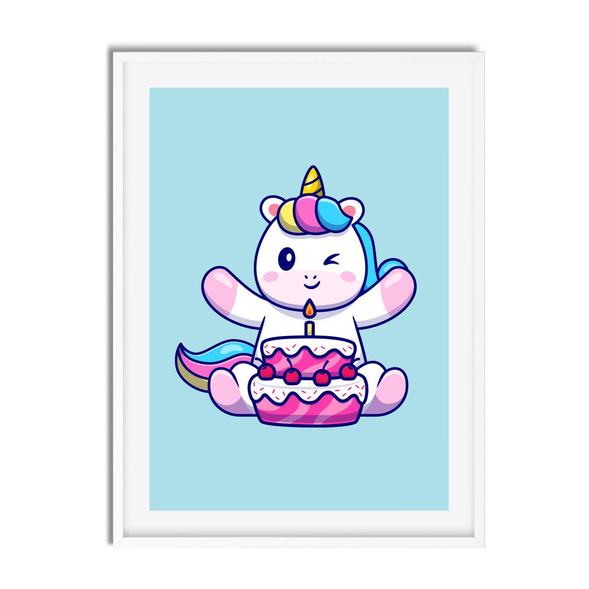 Unicorn Pastel Cartoon - Printibly