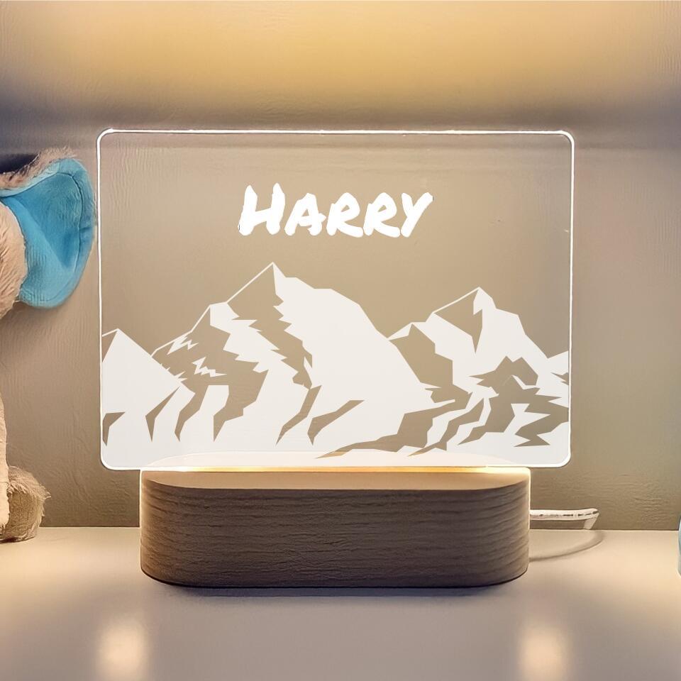 Alpine Mountain Rectangle Night Light - Printibly