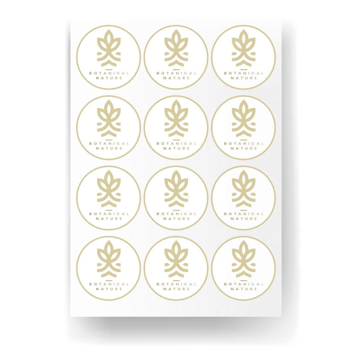 Regular Circle Sticker Labels Sheet - Printibly