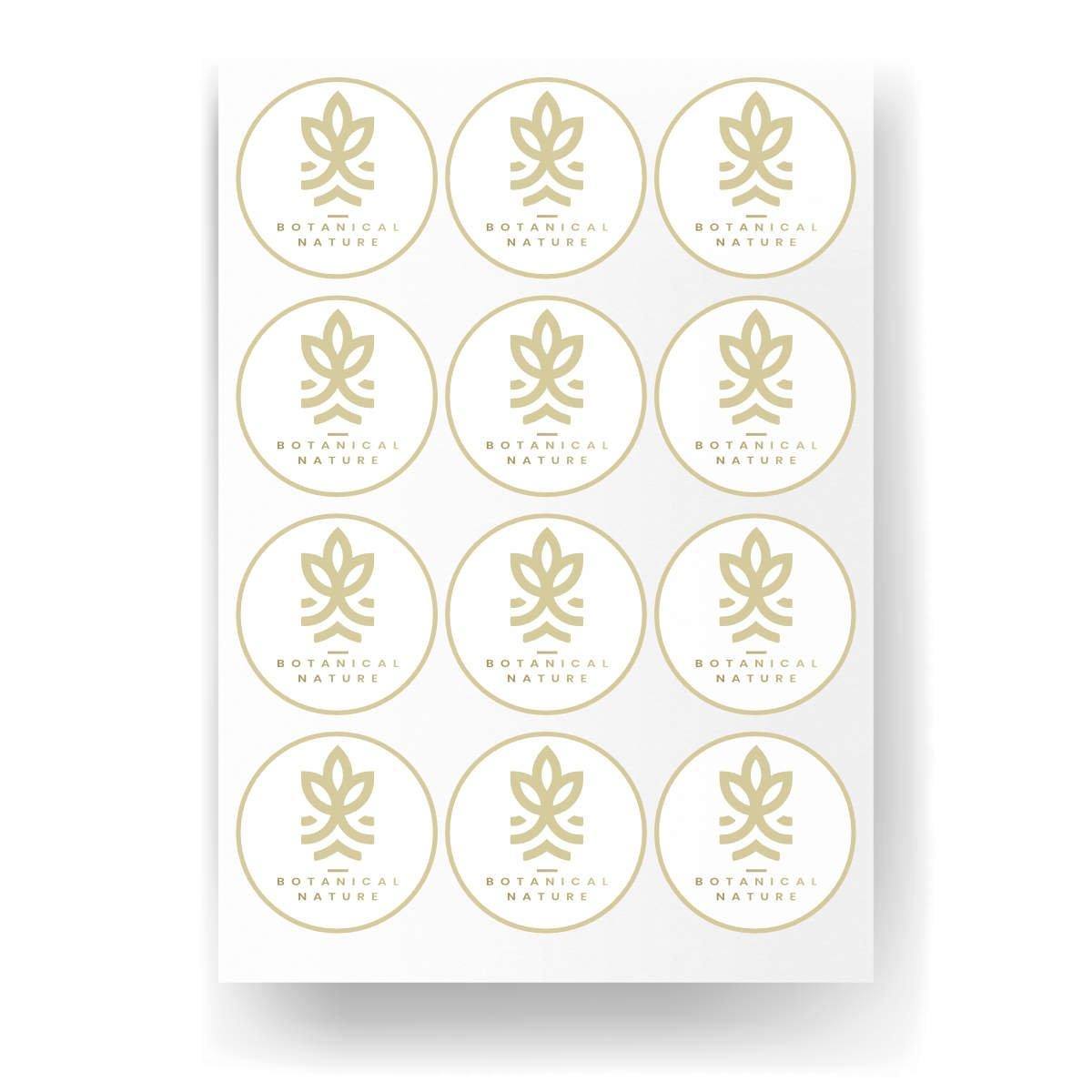 Value Circle Sticker Labels Sheet - Printibly