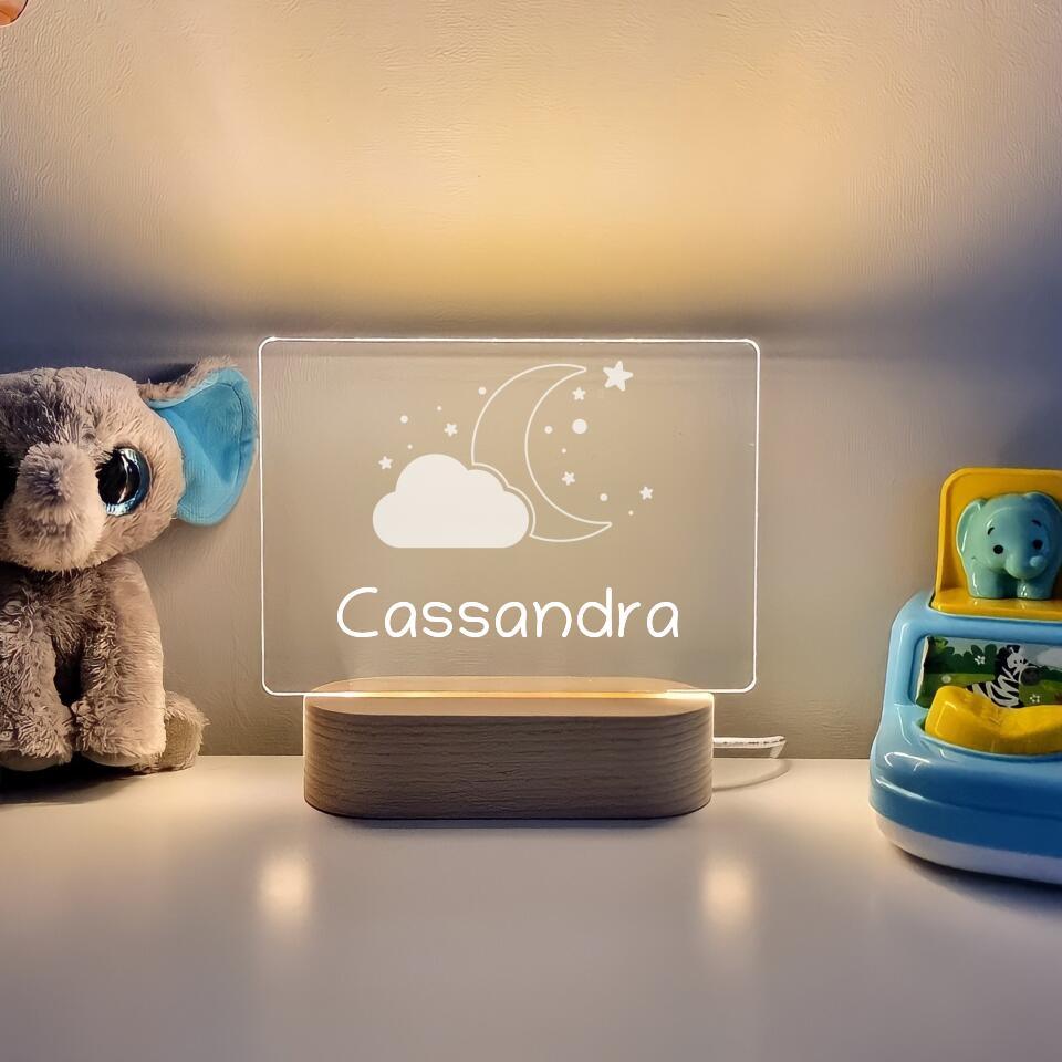 Night Sky Personalised Rectangle Lamp - Printibly