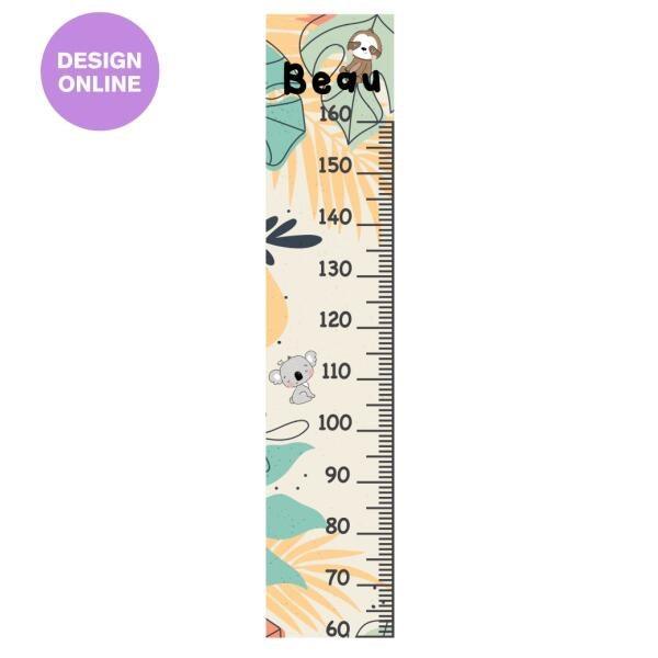 Personalised Baby Animal Growth Chart - Printibly