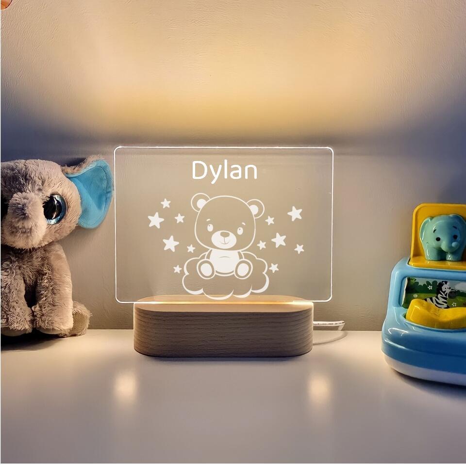 Personalised Baby Bear Night light - Printibly