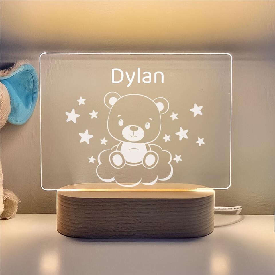 Personalised Baby Bear Night light - Printibly