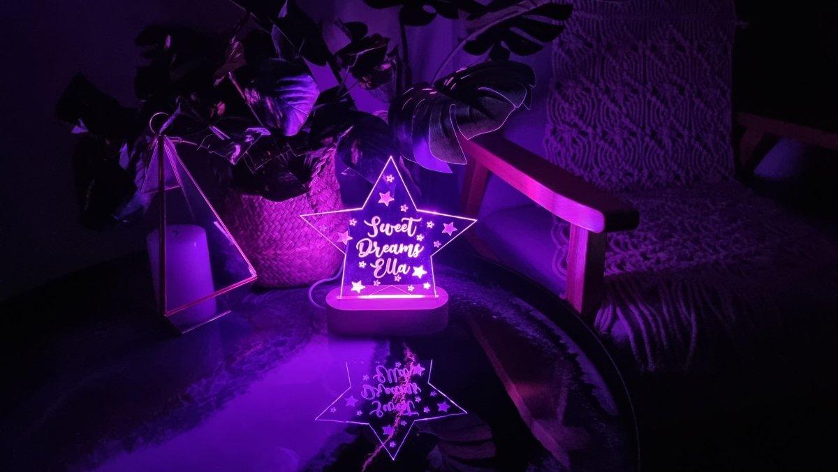 Star Acrylic Night Light - Printibly
