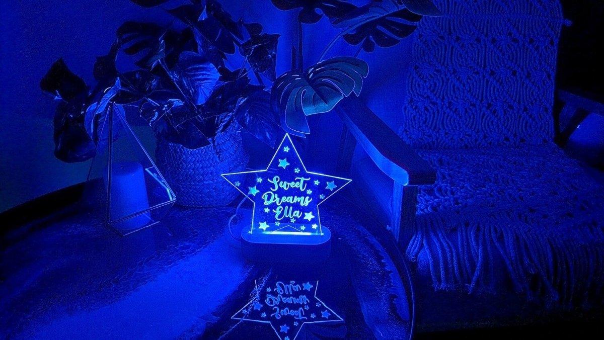 Star Acrylic Night Light - Printibly
