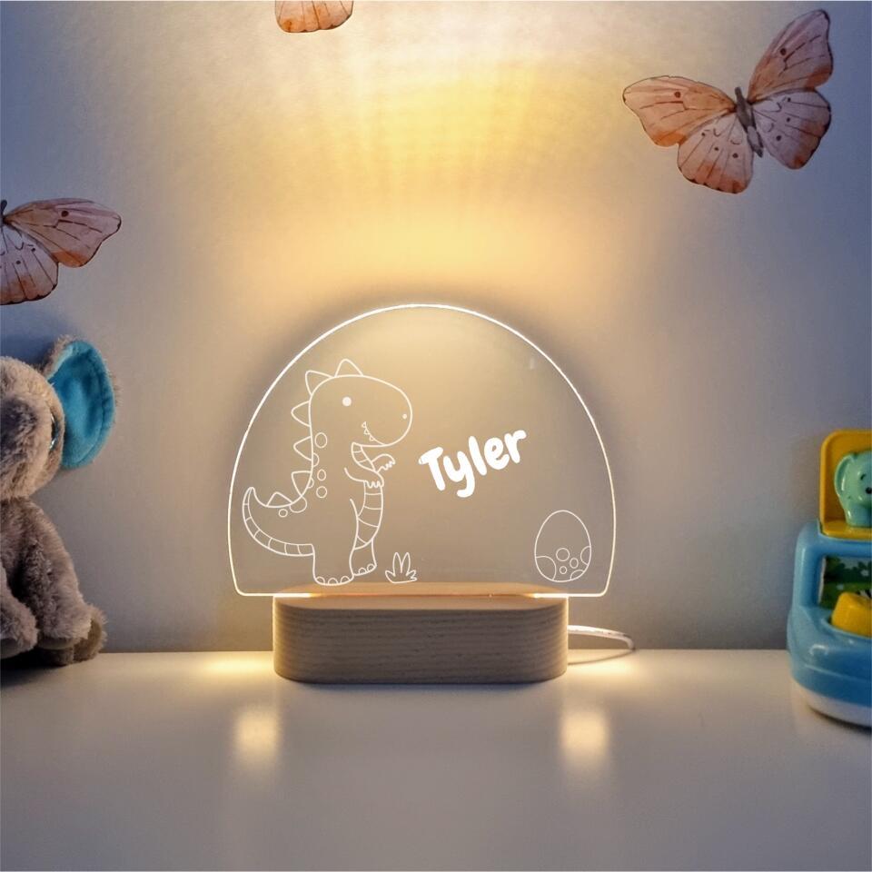 T-Rex Egg Personalised Night Light - Printibly