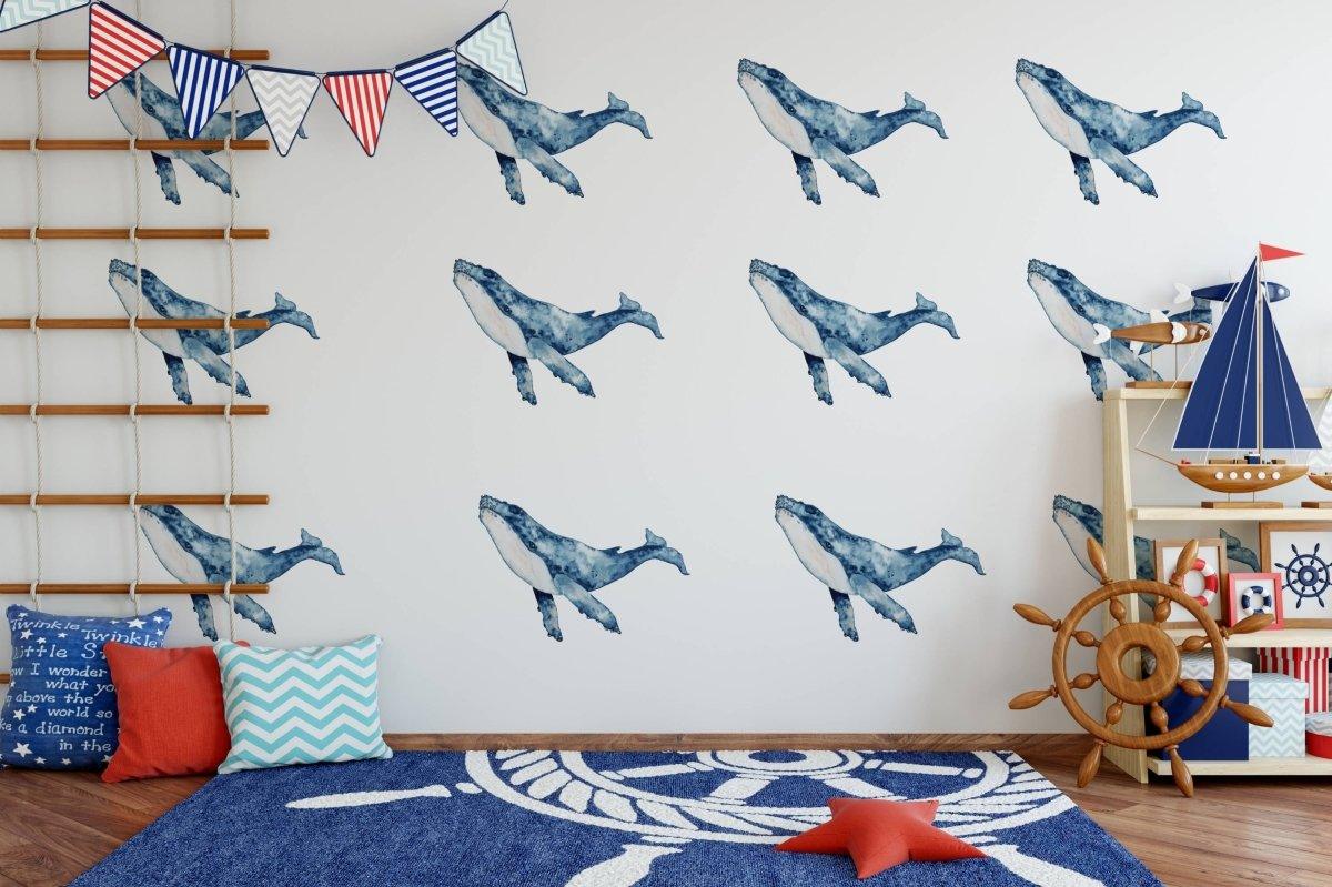 Whale Wall Decals - Printibly
