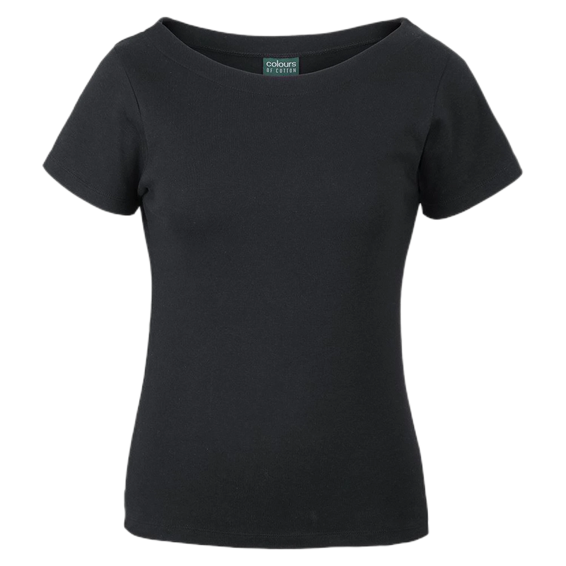 C of C Ladies Boat Neck Tee 1BTS