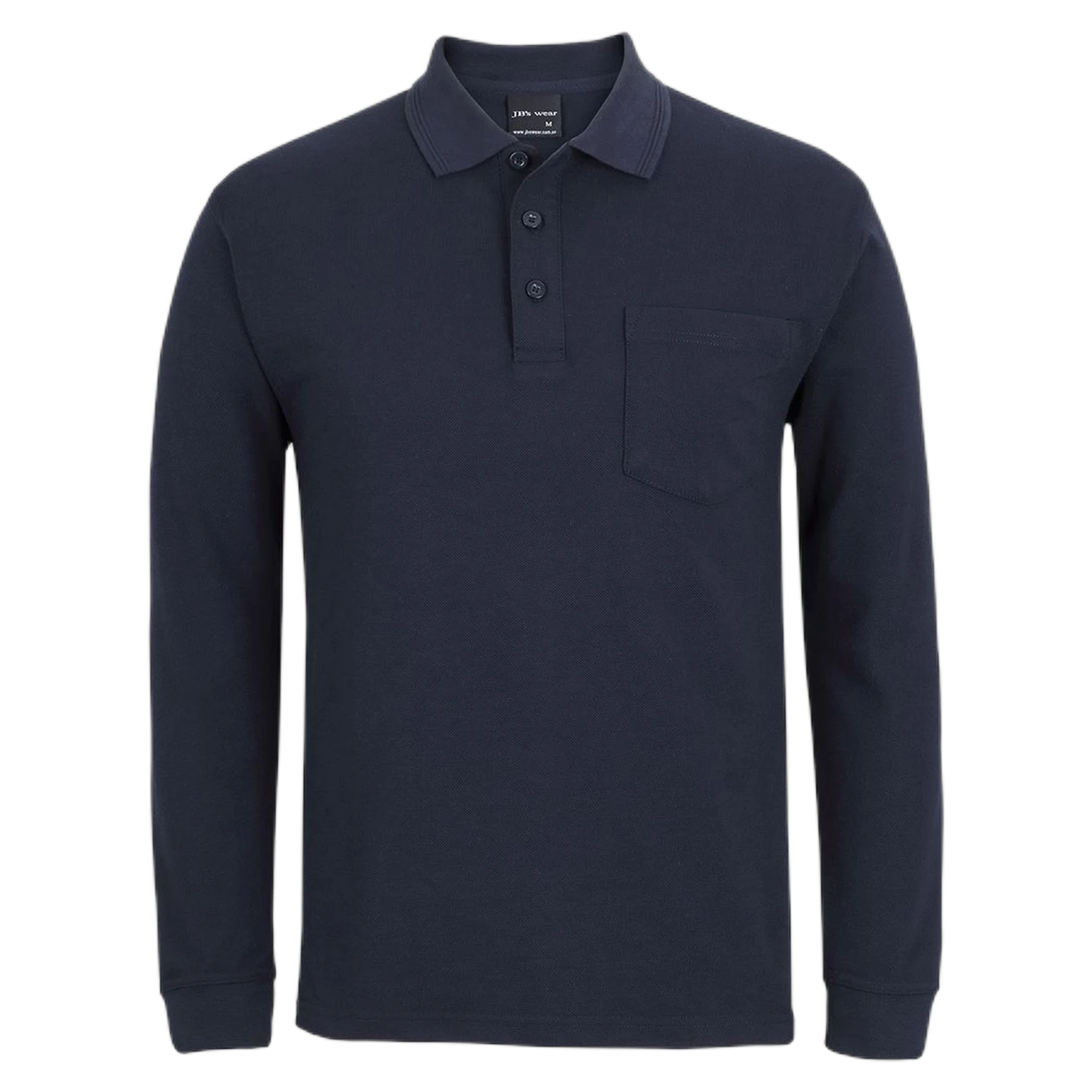 JB's 210 L/S Pocket Polo 210PL - Navy