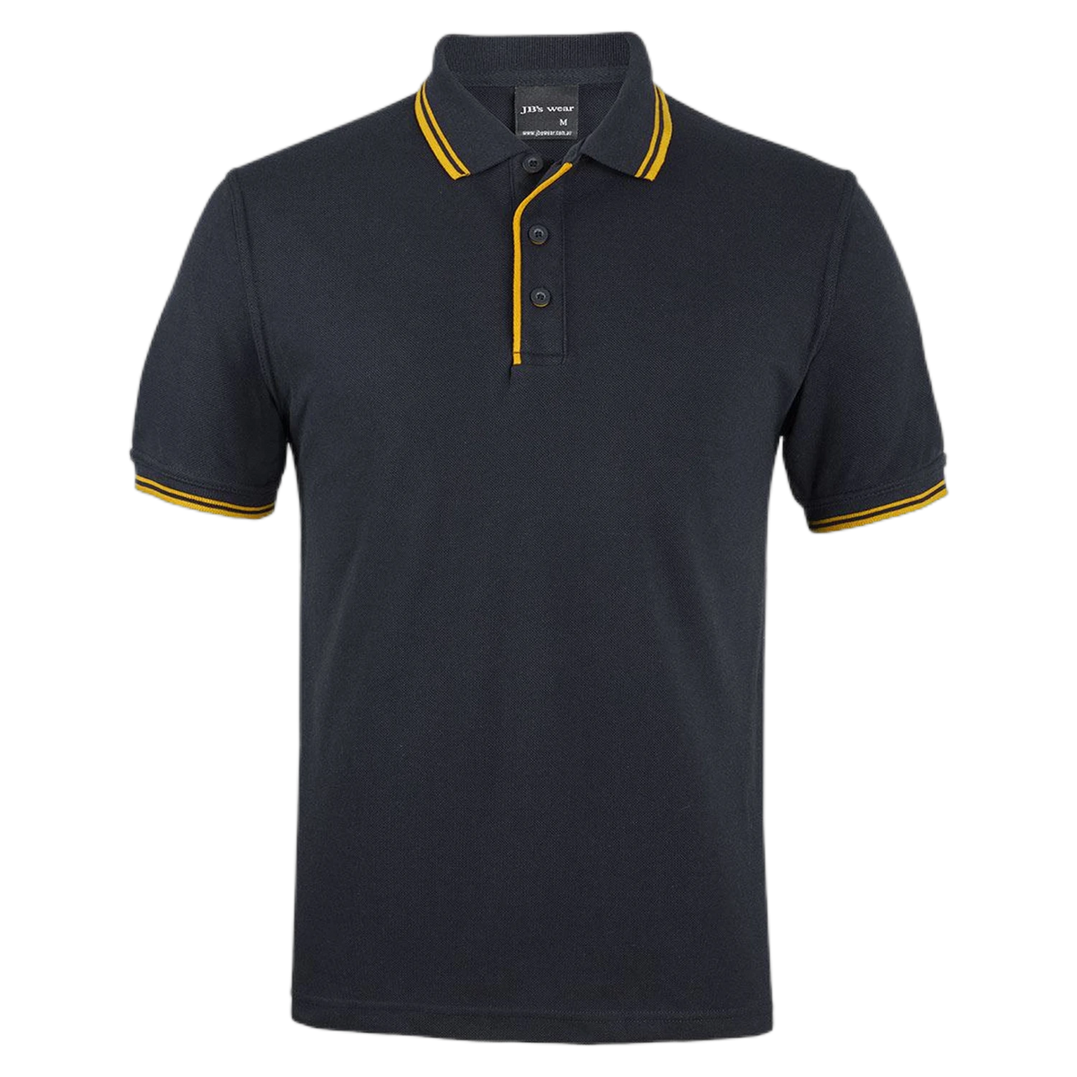 JB's Contrast Polo 2CP - Black/Gold