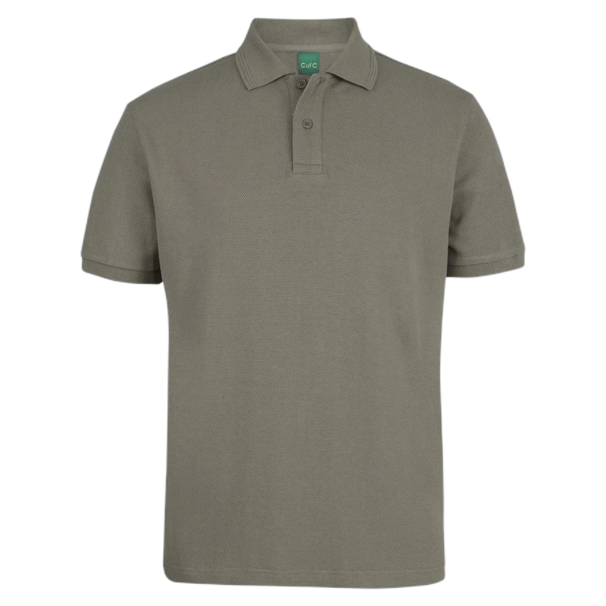 C of C 320g Popcorn Cotton Polo 2PCS - Slate