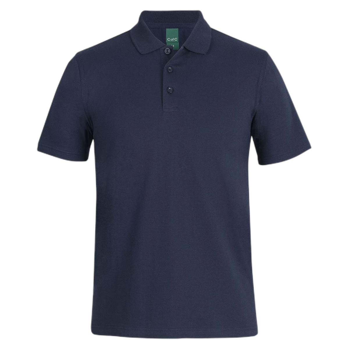 C of C Cotton S/S Stretch Polo 2STS - Navy
