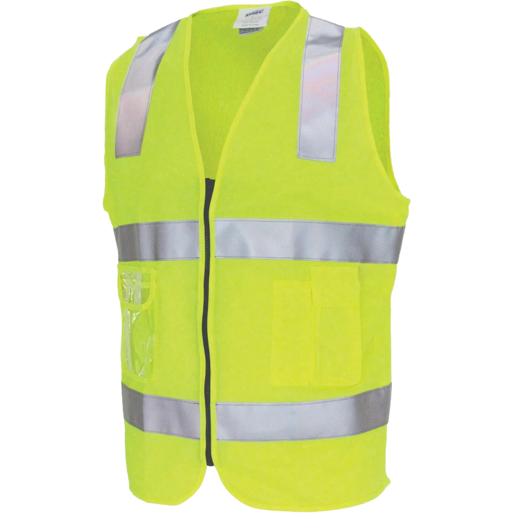DNC Safety Vest with ID Card Holder & Reflective Tape 3507