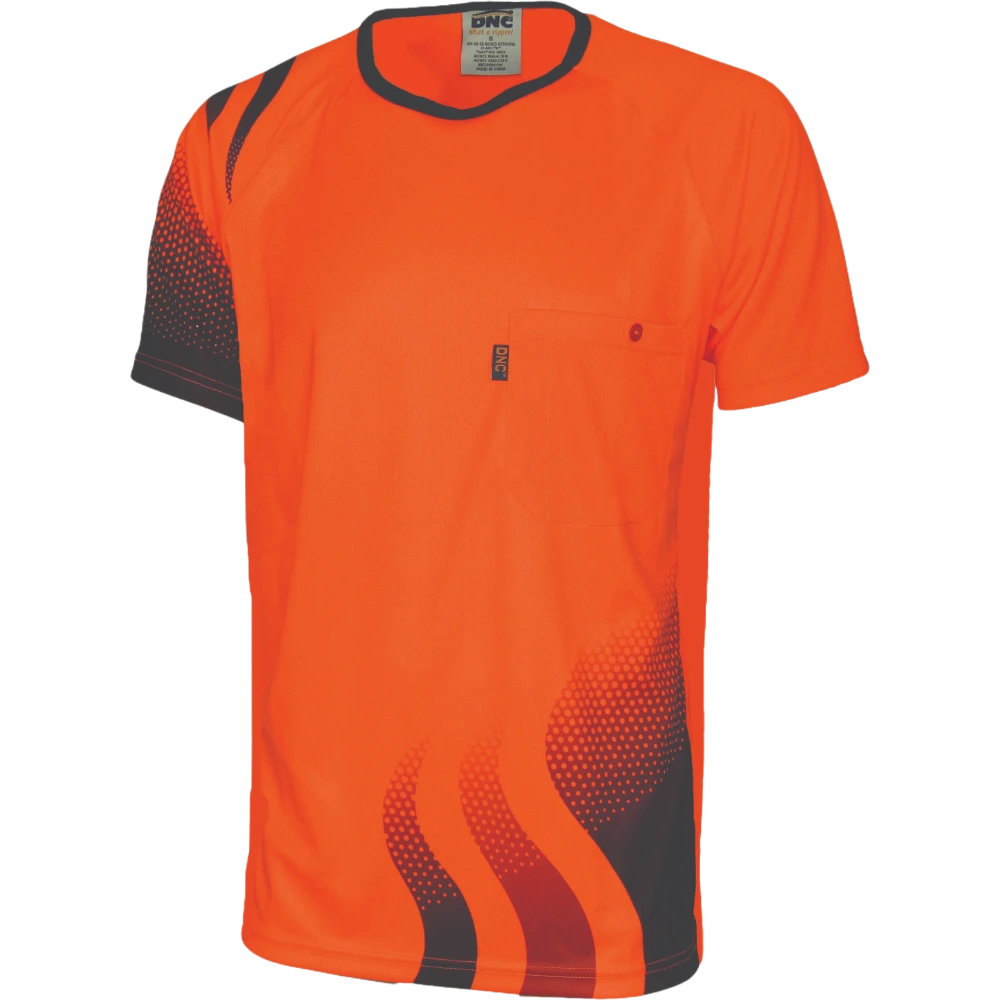 DNC Wave Hi Vis Sublimated Tee 3562