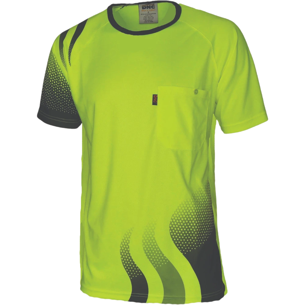 DNC Wave Hi Vis Sublimated Tee 3562