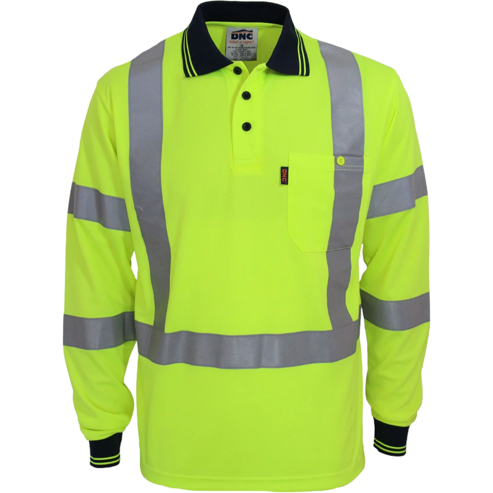 DNC Hi Vis X Back Bio Motion Polo 3710