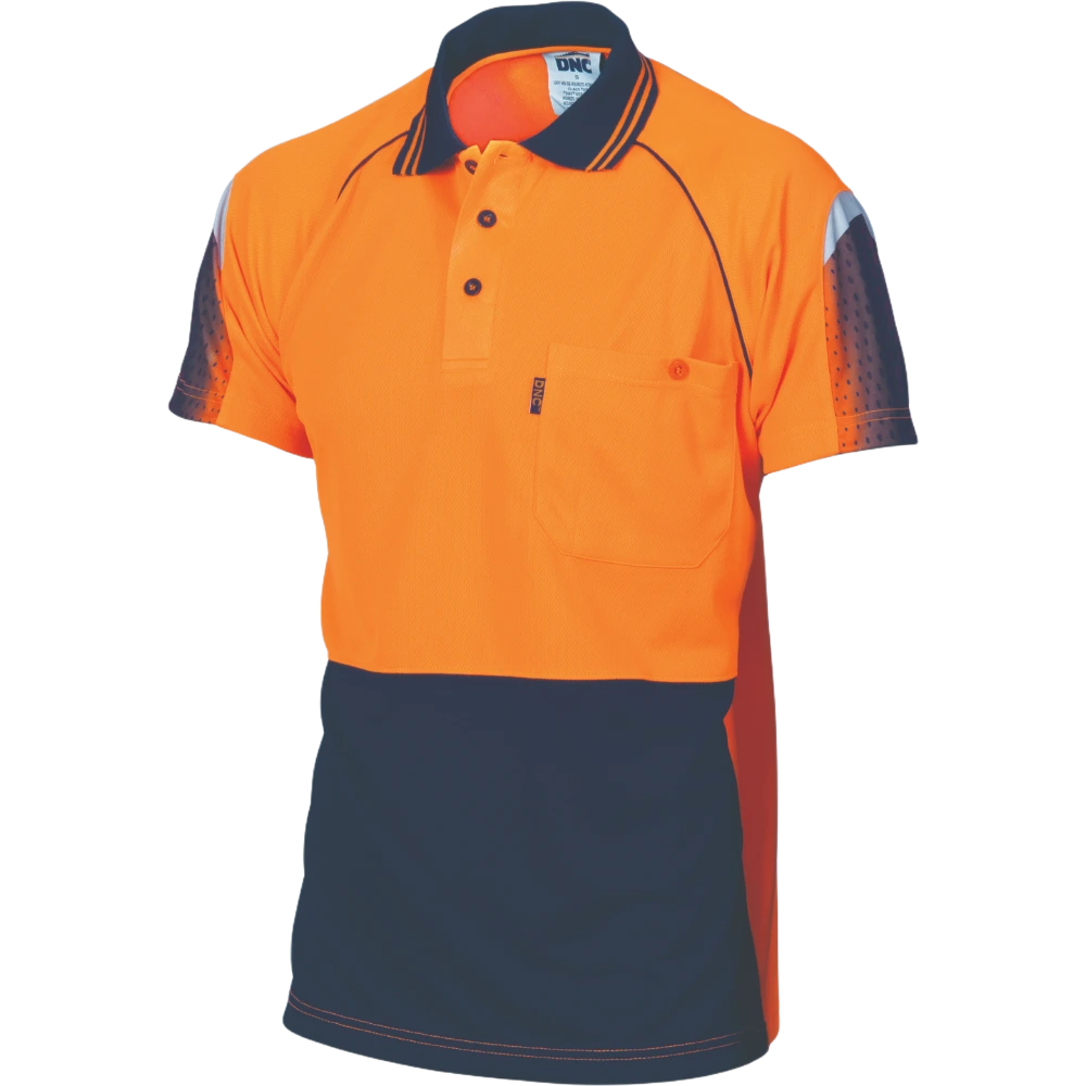 DNC HiVis Cool-Breathe Sublimated Piping Polo 3751