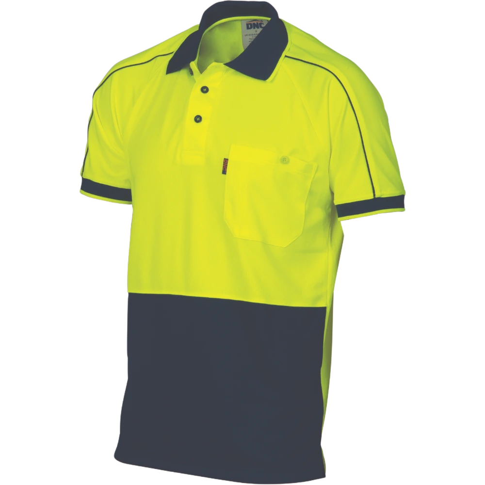 DNC HiVis Cool-Breathe Sublimated Double Piped Polo 3753