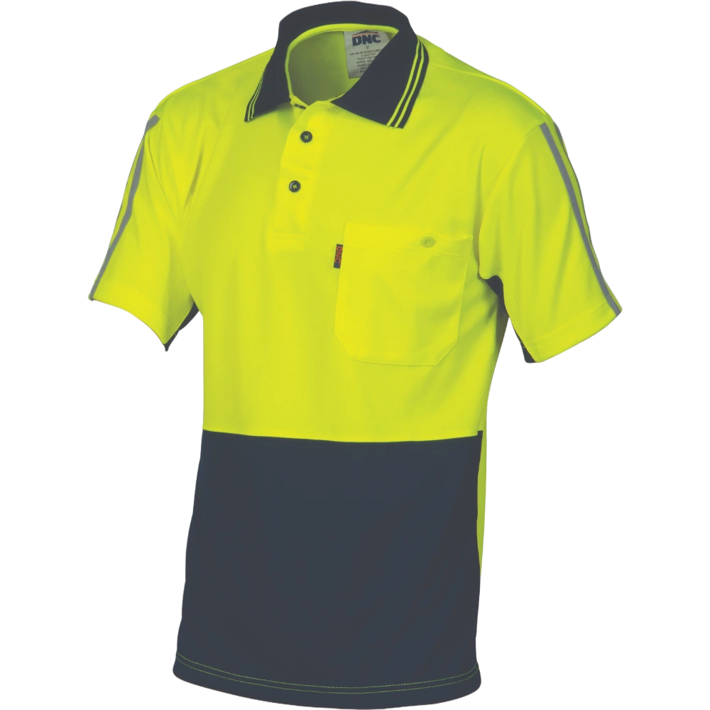 DNC HiVis Cool-Breathe Stripe Polo 3755