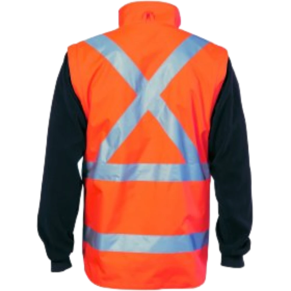 DNC HiVis Zip Off Sleeve Reversible Vest X Back 3990