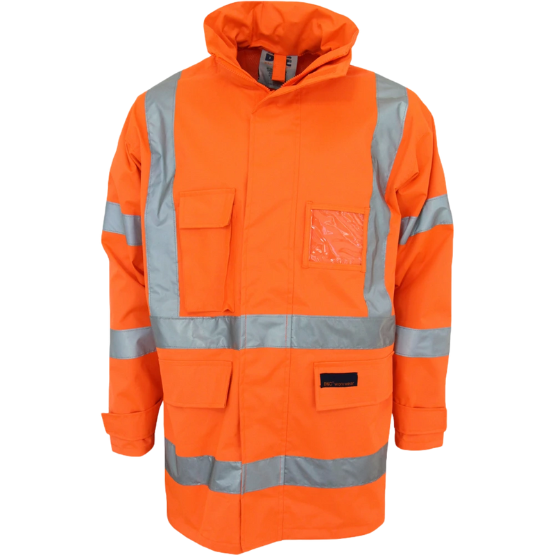 DNC HiVis X Back Rain Jacket Biomotion Tape 3996