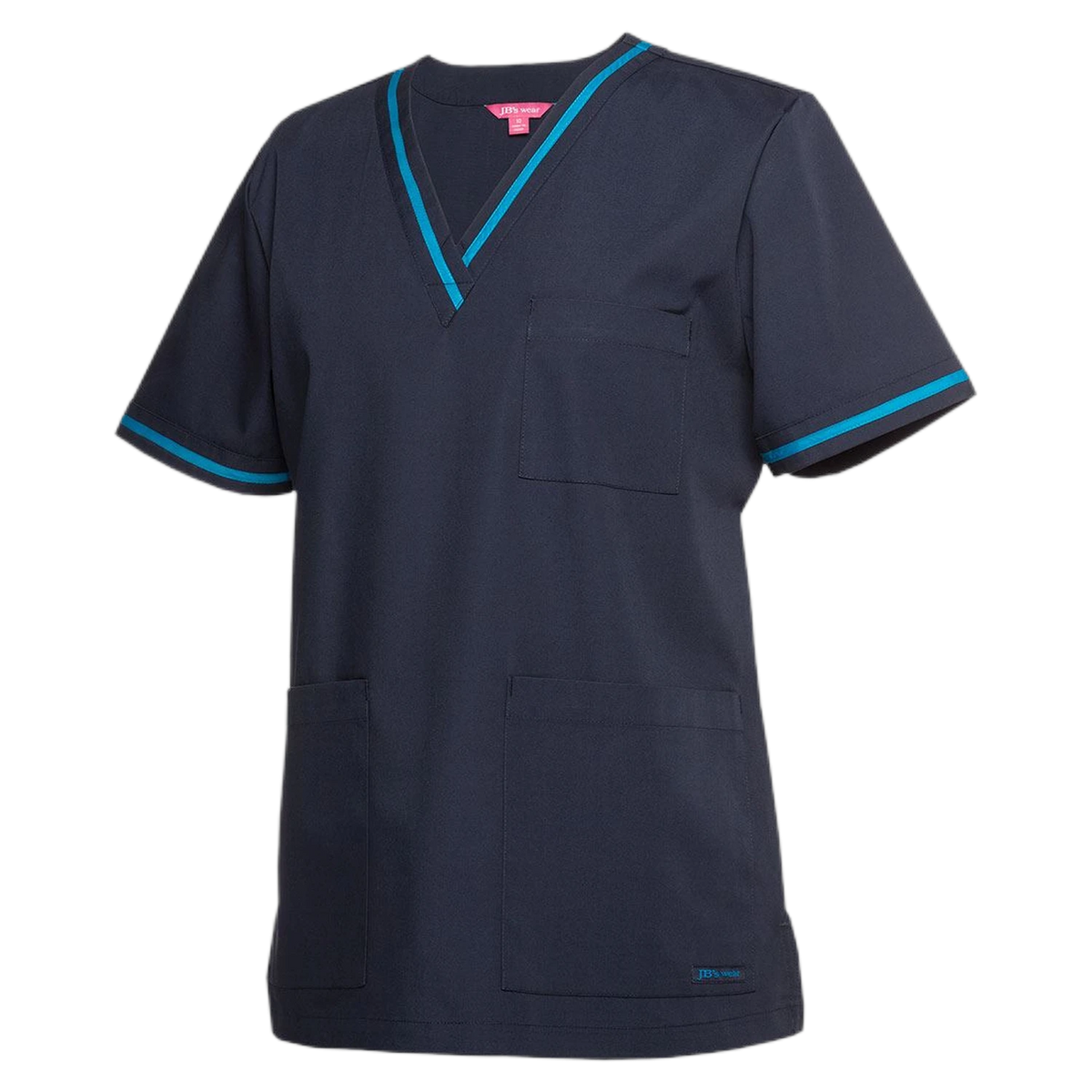 JB's Ladies Contrast Scrubs Top 4SCT1