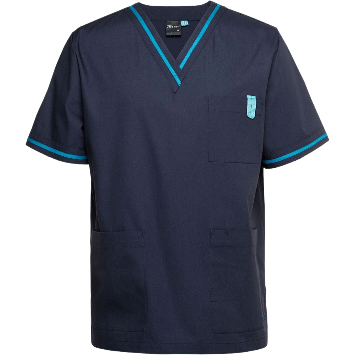 JB's Unisex Contrast Scrubs Top 4SCT