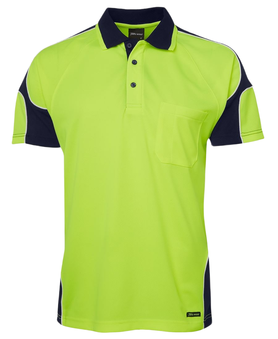 JB's Hi Vis S/S Arm Panel Polo 6AP4S