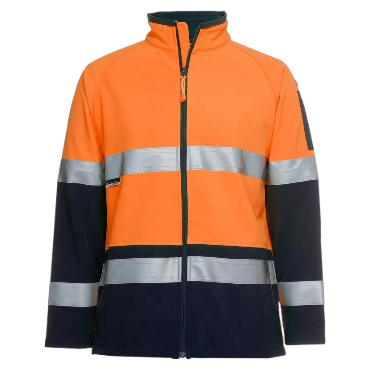 JB's Hi Vis 4602.1 (D+N) Softshell Jacket 6D4LJ - Orange/Navy