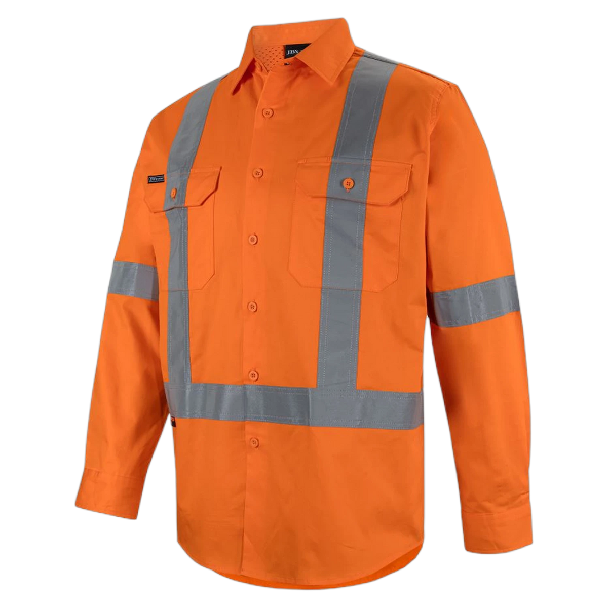 JB's Hi Vis 150g NSW/QLD Rail X-Back Shirt 6DCBL