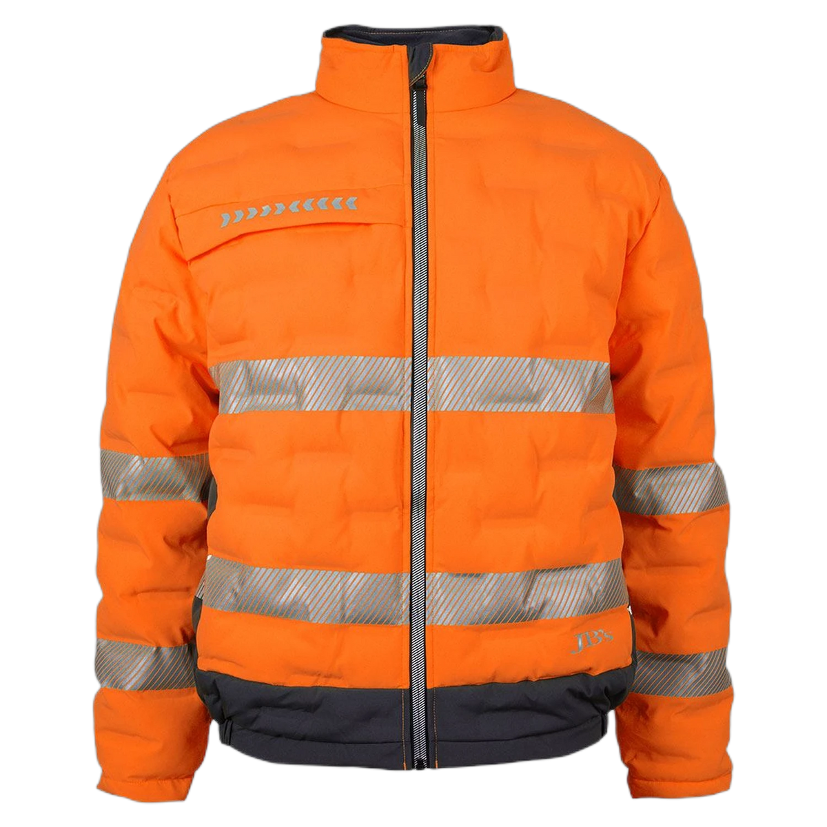 JB's Hi Vis (D+N) Graphene Puffer Jacket 6DGJ - Orange/Charcoal