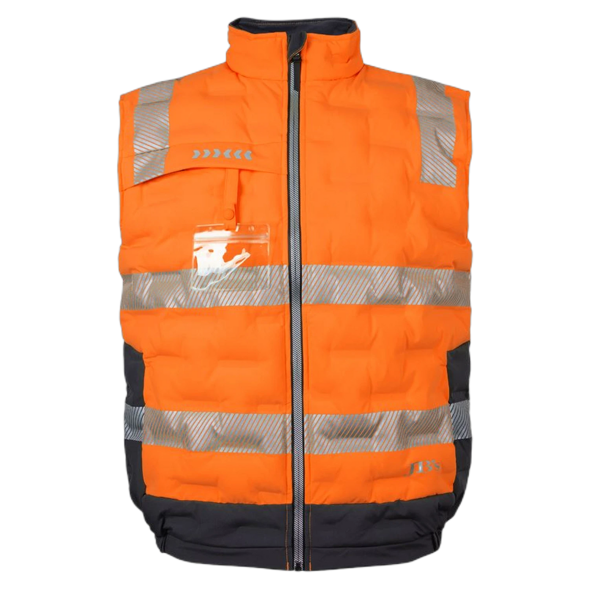 JB's Hi Vis (D+N) Graphene Puffer Vest 6DGV - Orange/Charcoal