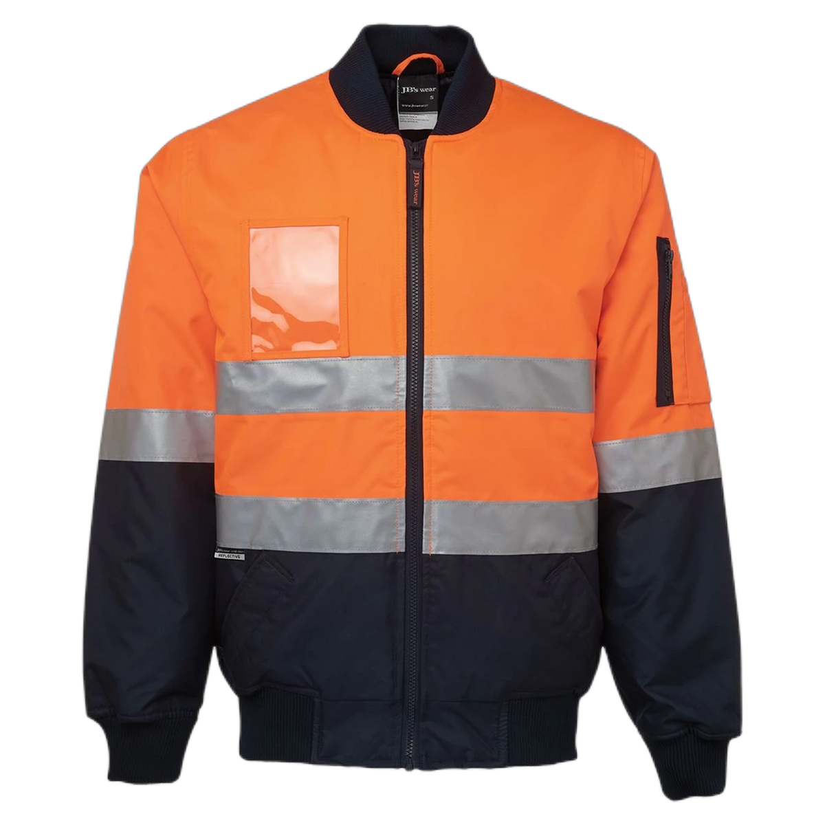 JB's Hi Vis (D+N) Flying Jacket 6DNFJ - Orange/Navy