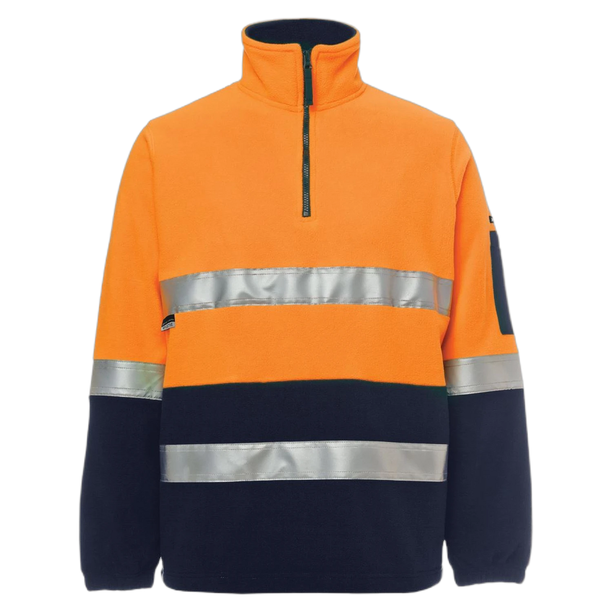 JB's Hi Vis (D+N) 1/2 Zip Polar 6DNPF - Orange/Navy