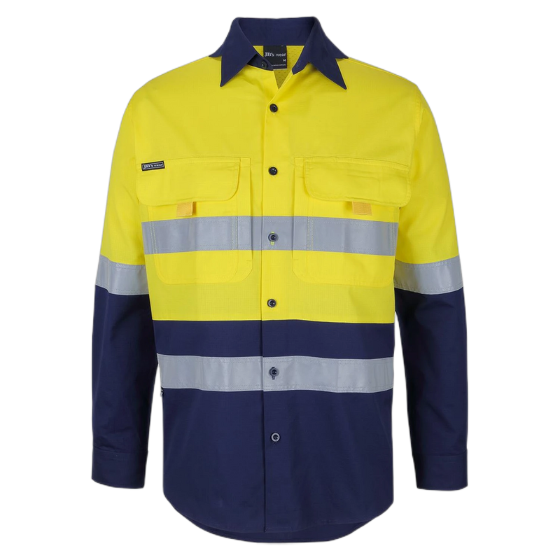 JB's Hi Vis (D+N) Ripstop L/S Fishing Shirt 6DNRL