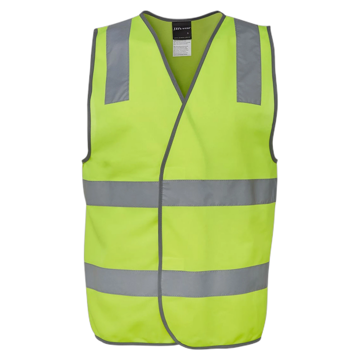 JB's Hi Vis (D+N) Safety Vest 6DNSV - Lime