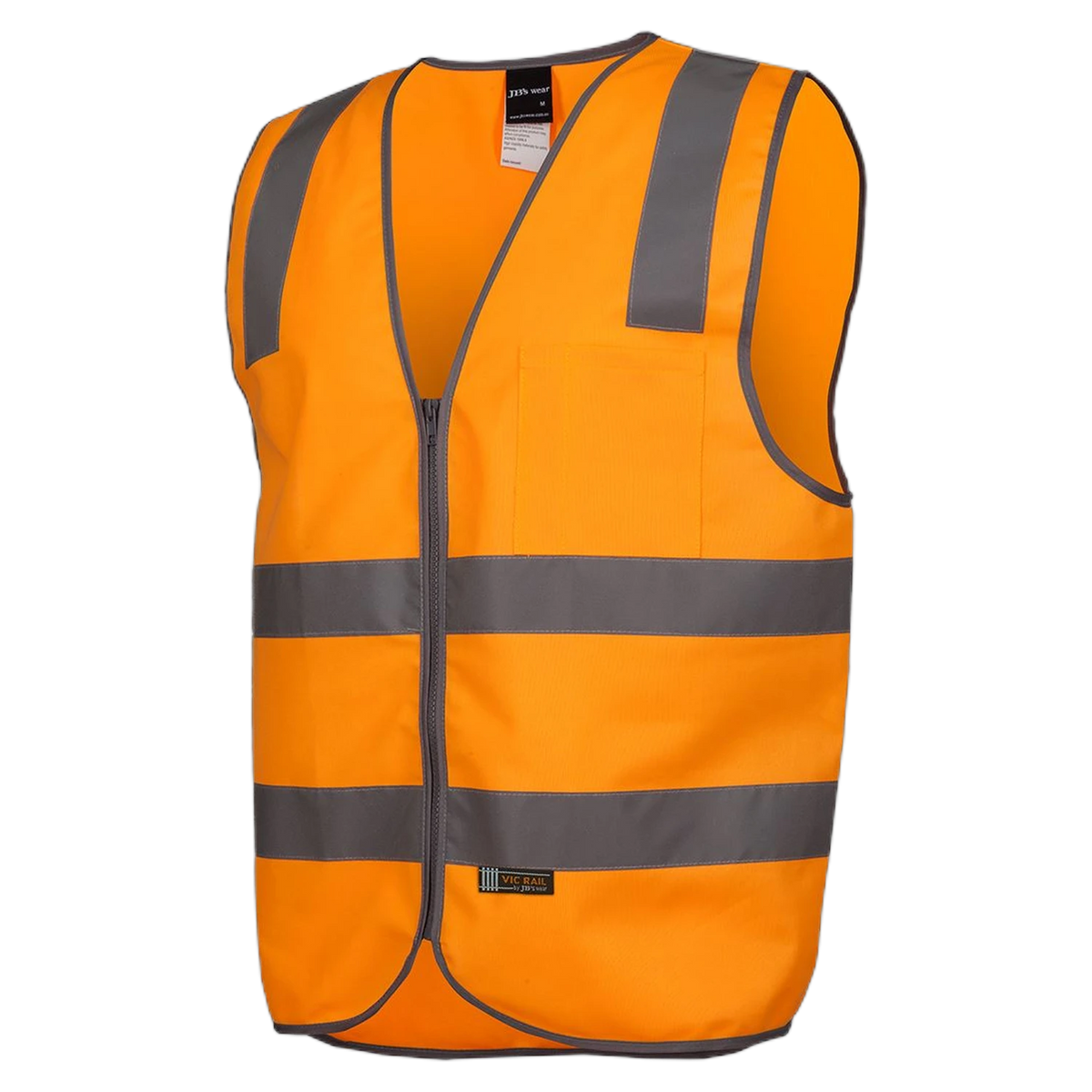 JB's Vic Rail (D+N) Zip Safety Vest 6DVSV