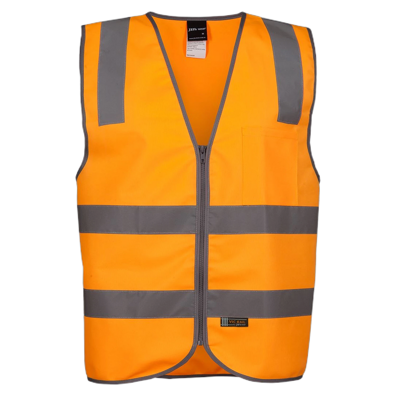 JB's Vic Rail (D+N) Zip Safety Vest 6DVSV