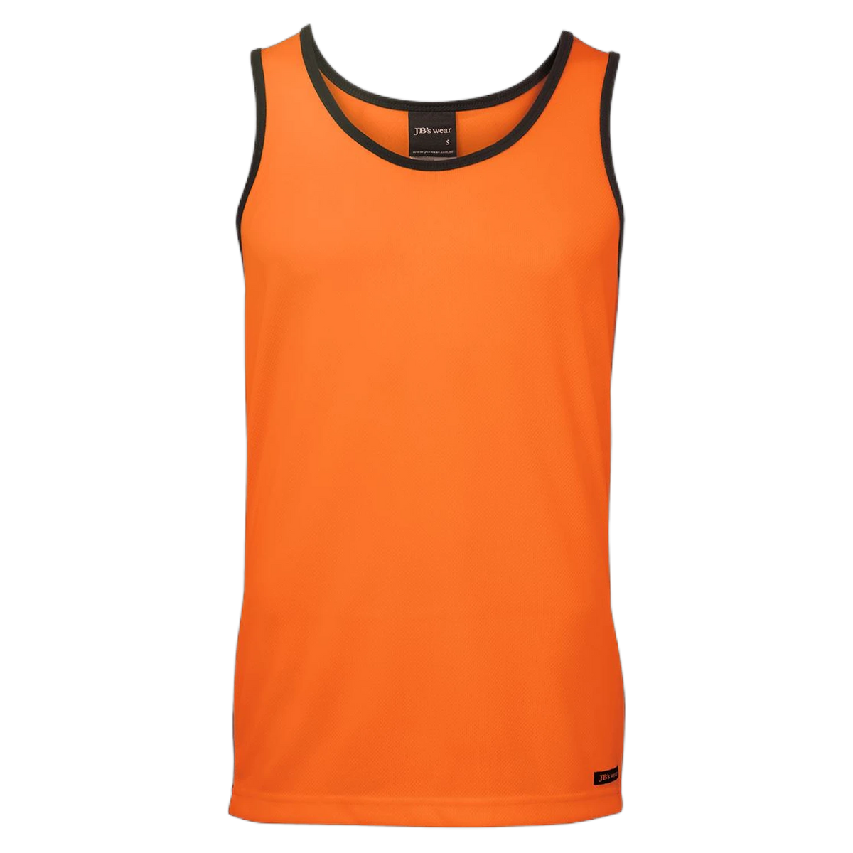JB's Hi Vis 4602.1 Contrast Singlet 6HCS4 - Orange/Navy