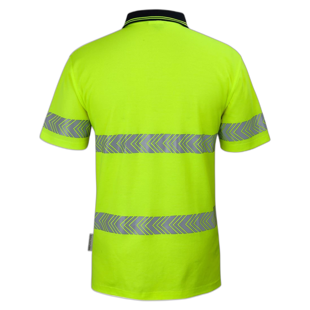 JB's Hi Vis (D+N) Cotton Back S/S Segmented Tape Polo 6HMSS