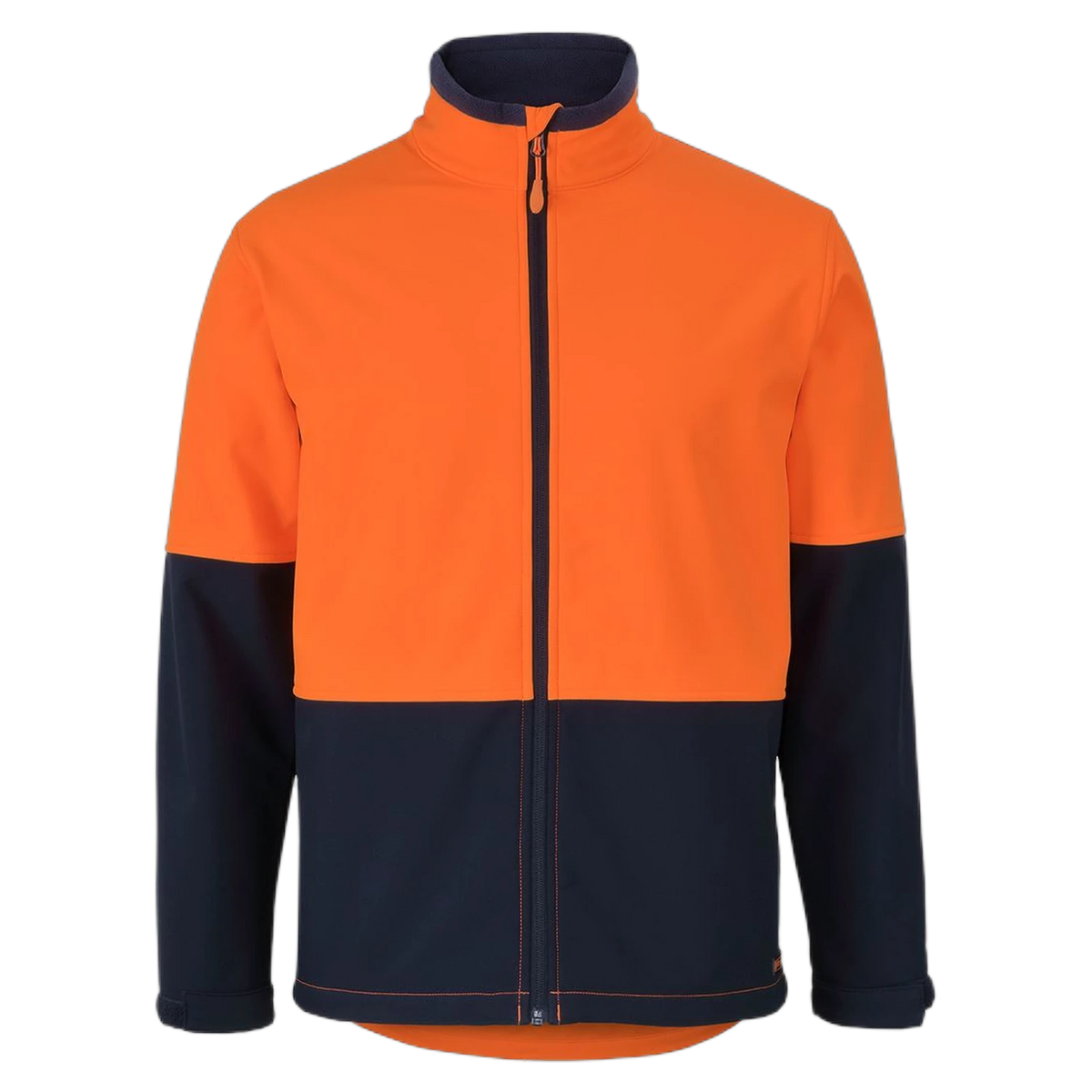 JB's Hi Vis Three Layer Softshell Jacket 6HRJ - Orange/Navy