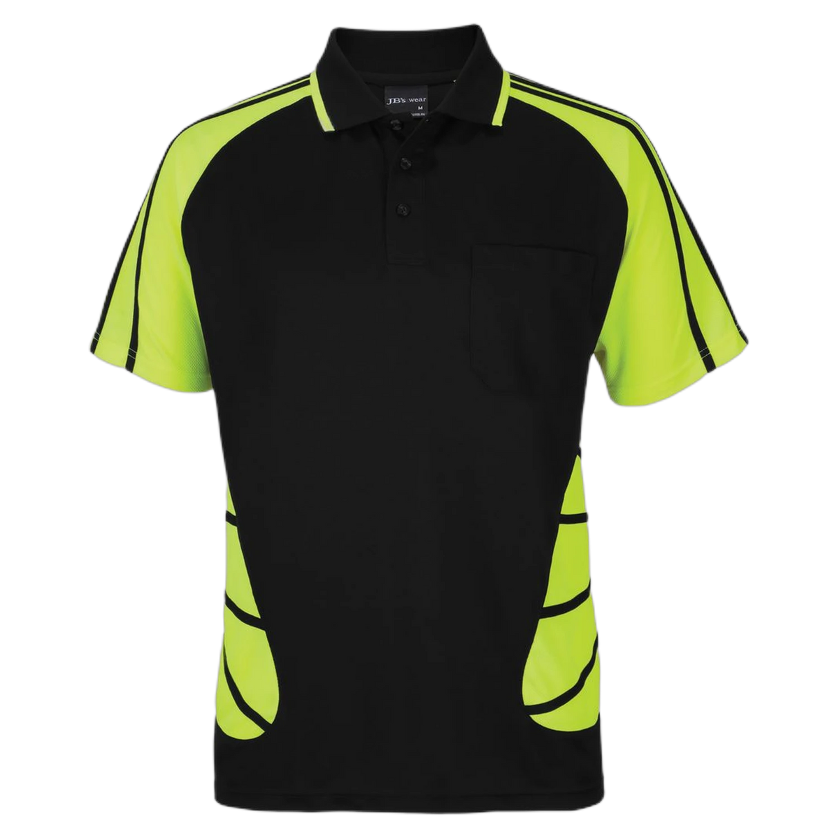 JB's Street Spider Polo 6HSSP - Black/Lime
