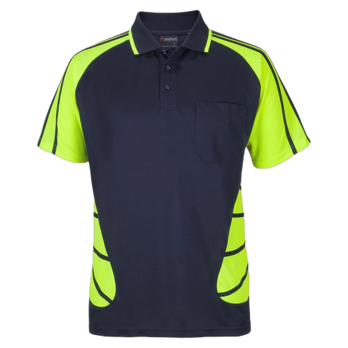 JB's Street Spider Polo 6HSSP - Navy/Lime