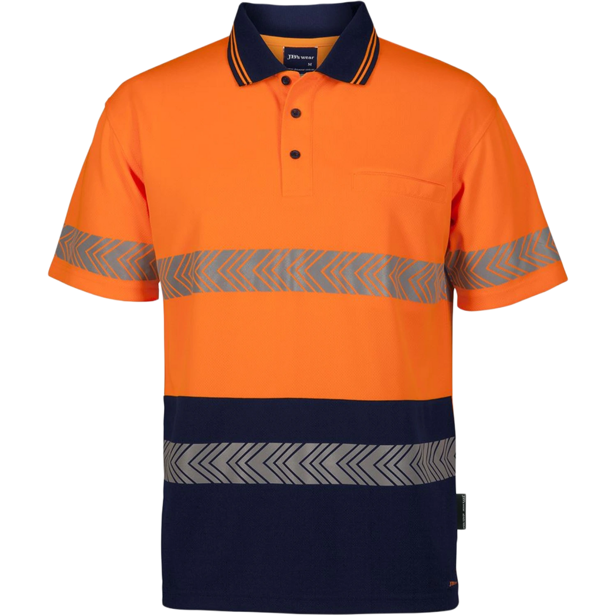 JB'S Hi Vis S/S Segmented Tape Polo 6HSST