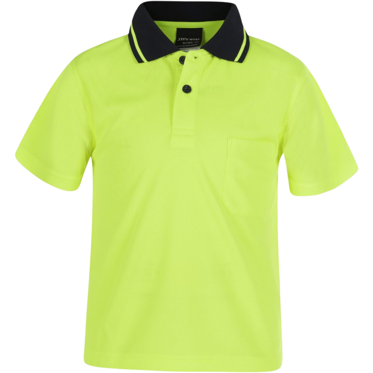 JB's Kids/Infant Hi Vis Traditional Polo 6HVNC