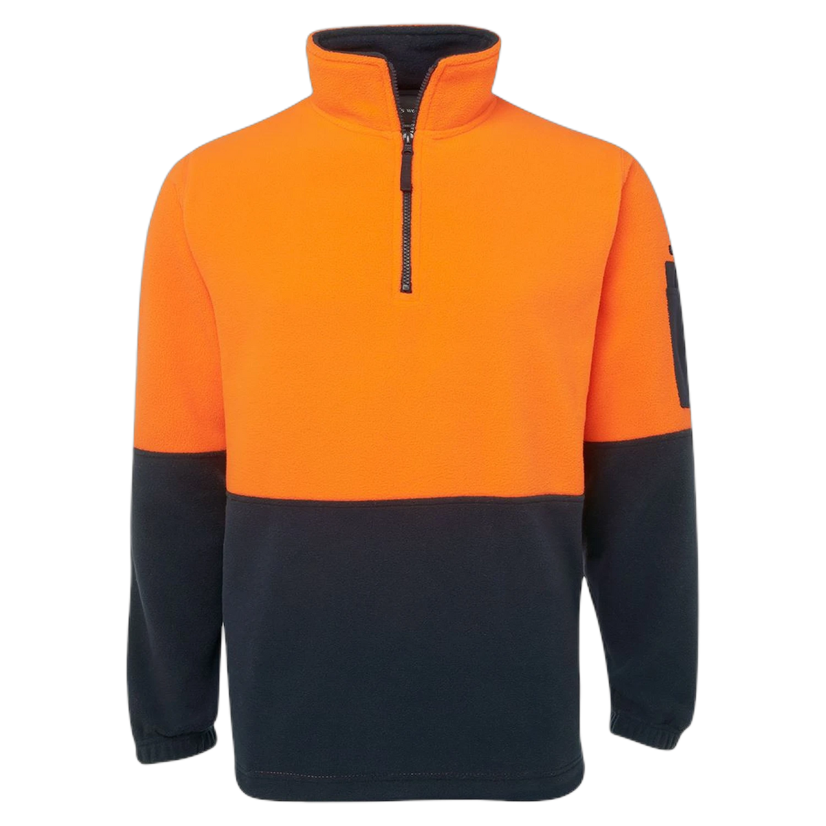 JB's Hi Vis 1/2 Zip Polar Fleece 6HVPF - Orange/Navy