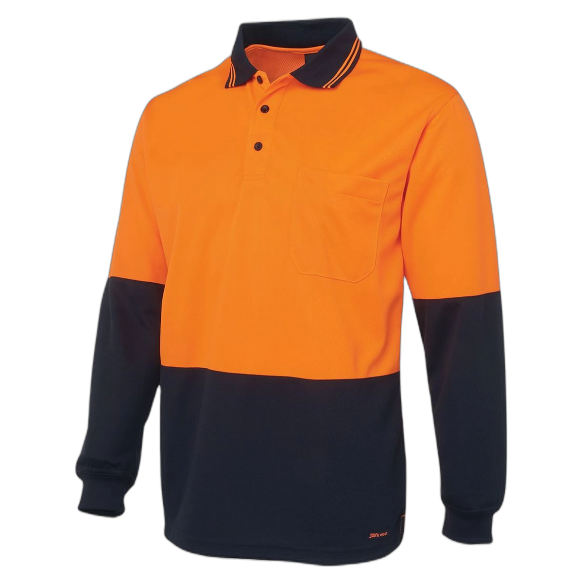 JB's Hi Vis L/S Traditional Polo 6HVPL