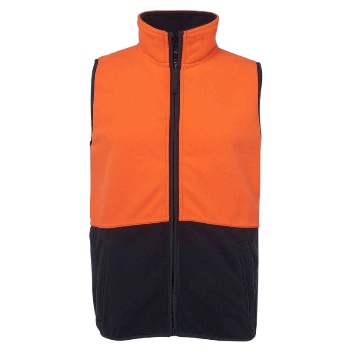 JB's Hi Vis Polar Vest 6HVPV - Orange/Navy