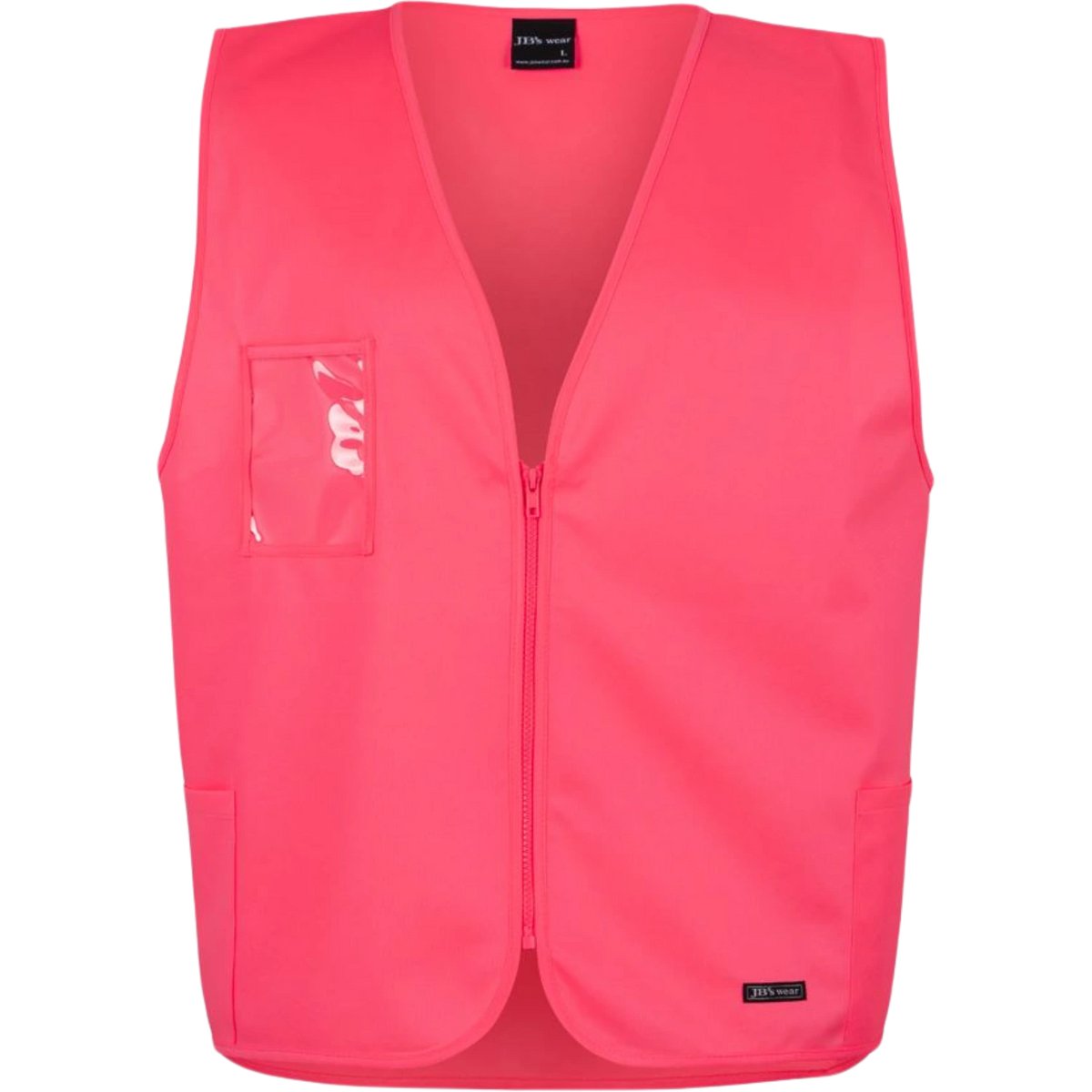 JB's Hi Vis Zip Safety Vest 6HVSZ